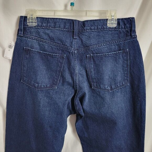 Old Navy NEW Jeans sz 16 Plus High Rise O.G. Straight Button Fly Dark Wash NWT - Picture 7 of 11